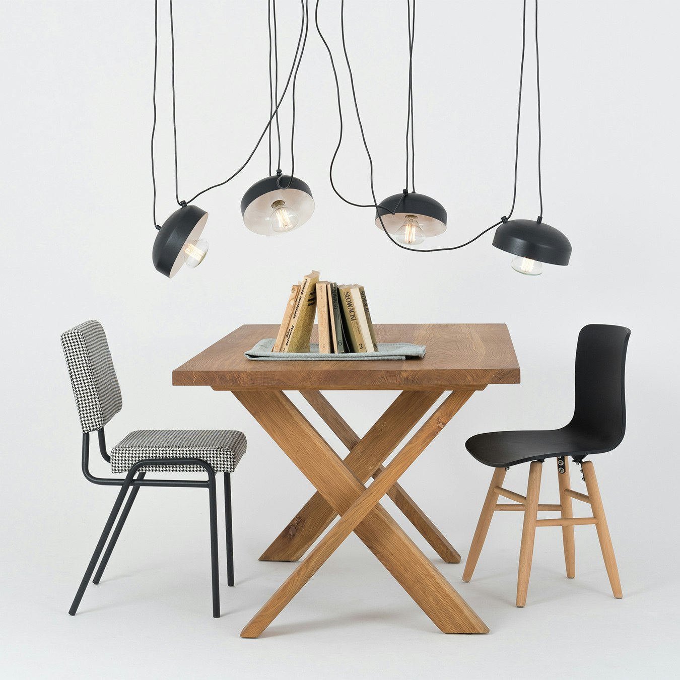 Popo Flat V3 Pendant Light - Black by Custom Form