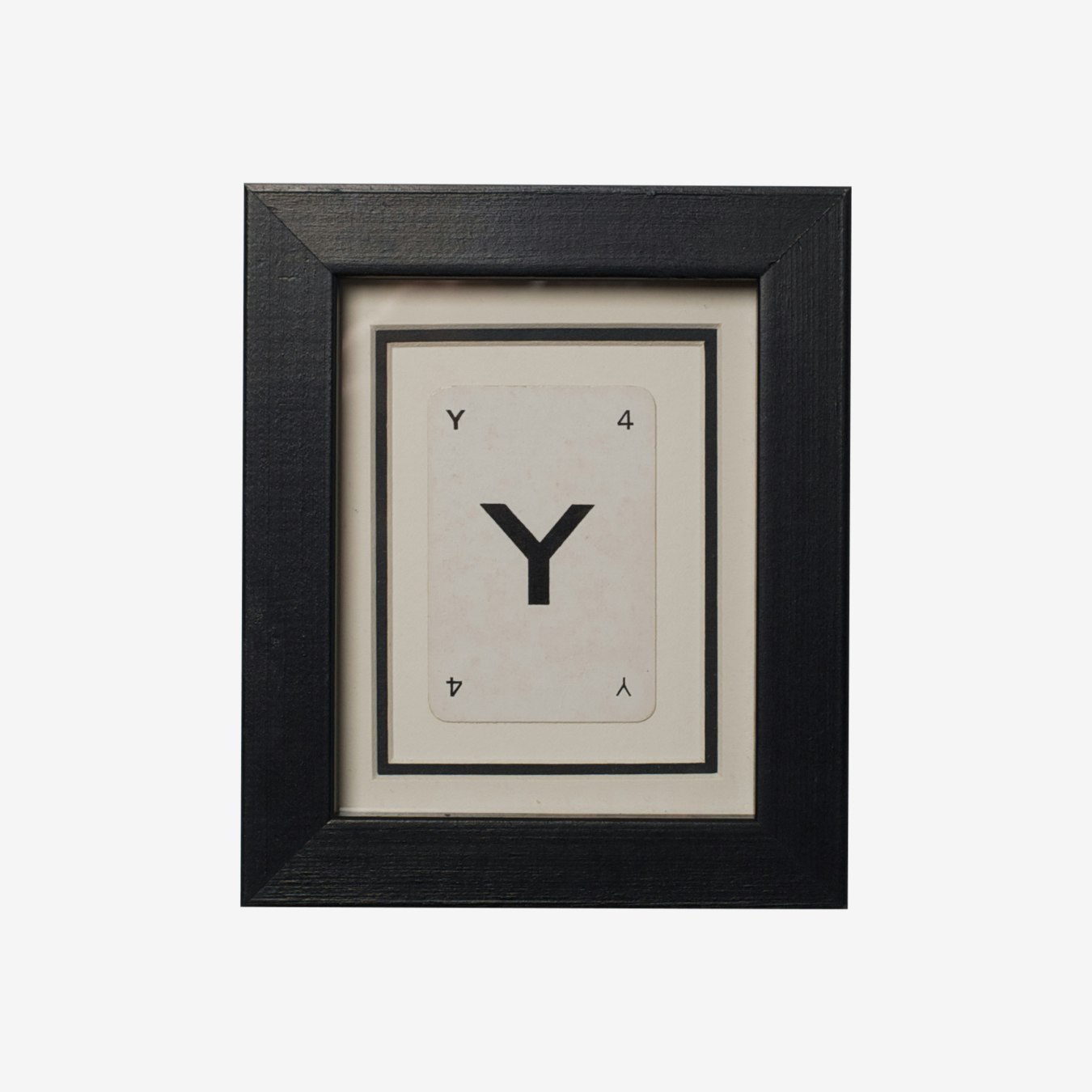 Y - Alphabet Wall Frame by Vintage Playing Cards
