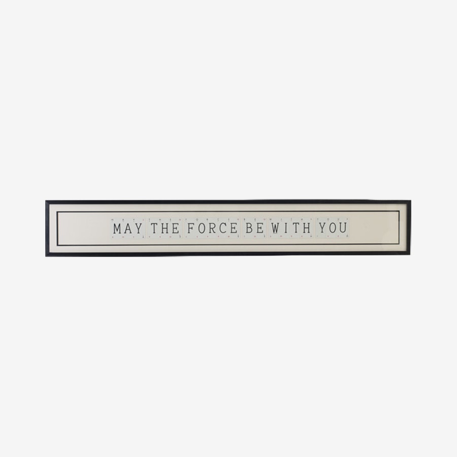 May The Force Be With You - Framed Wall Art by Vintage Playing Cards