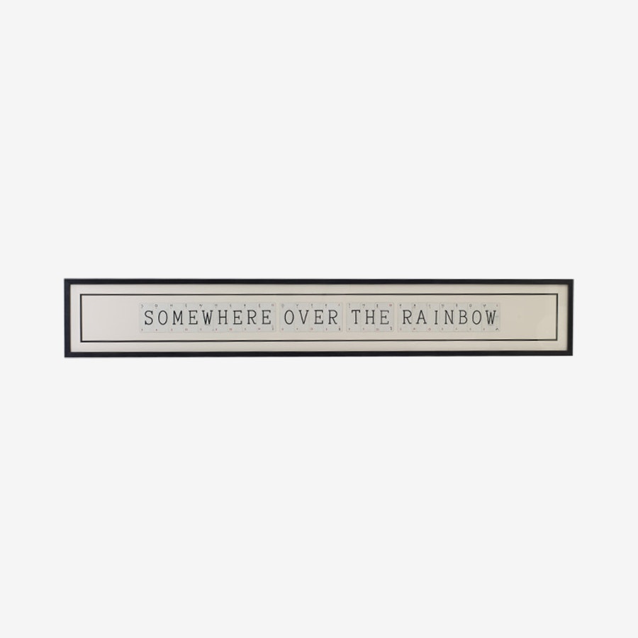 Somewhere Over The Rainbow - Framed Wall Art by Vintage Playing Cards