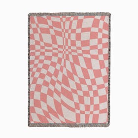 Groovy In Pink Woven Throw