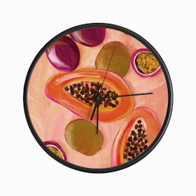 Tropical Fruits Clock