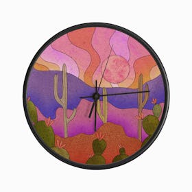 Blooming Cacti Clock