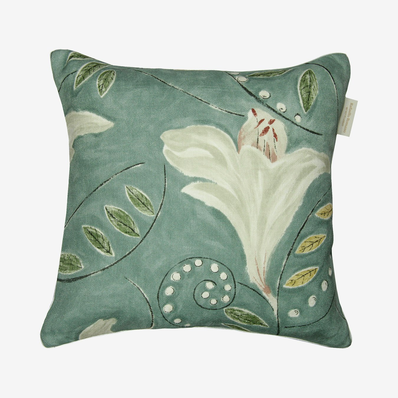 Bellflower Cushion Cover - Blue - 100% Linen by Rafaello Romano