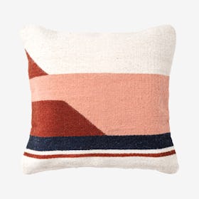 Convergent Square Cushion - Pink