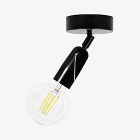 Tayo Flexible Ceiling Light With Pull-Rope Switch - Black