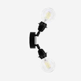 Teku Flexible Wall Lamp - 2L - Black