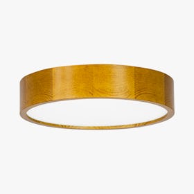 Zuwa 3-Light Round Wooden Ceiling Light - Light Oak