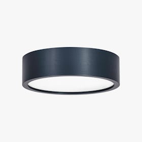 Zuwa 2-Light Round Wooden Ceiling Light - Anthracite