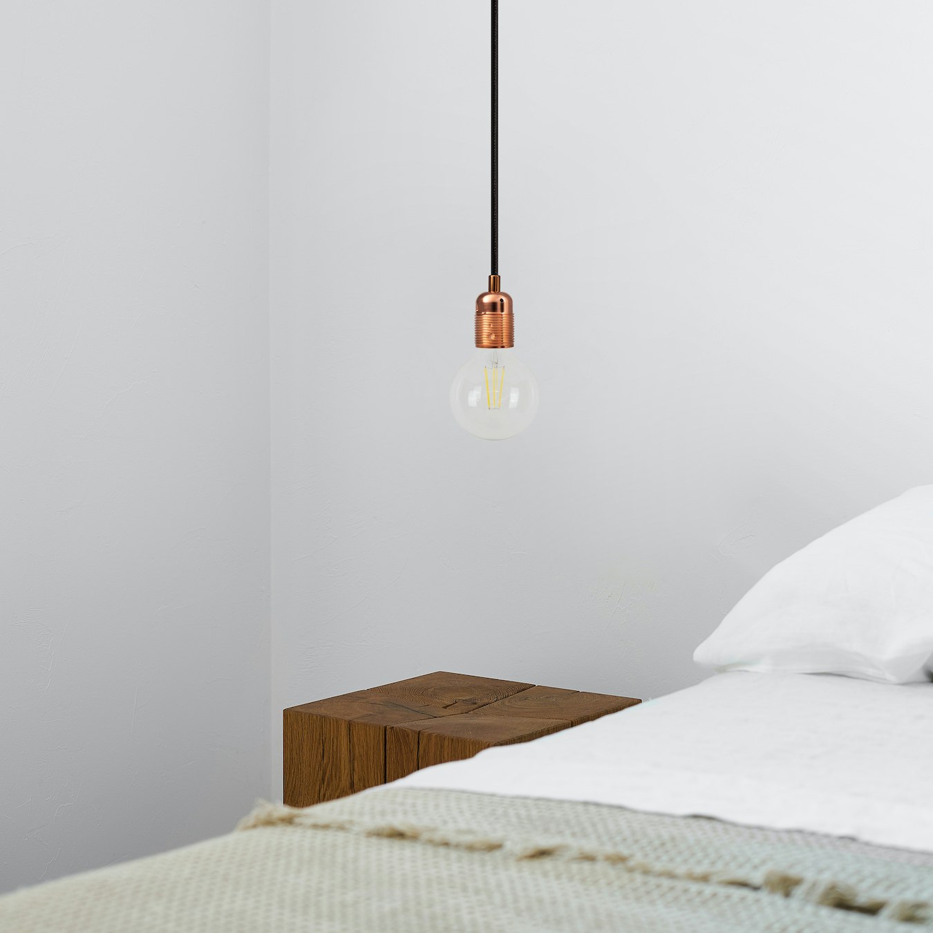 Baya P.1L Pendant Light - Copper / Black by Haske Lighting