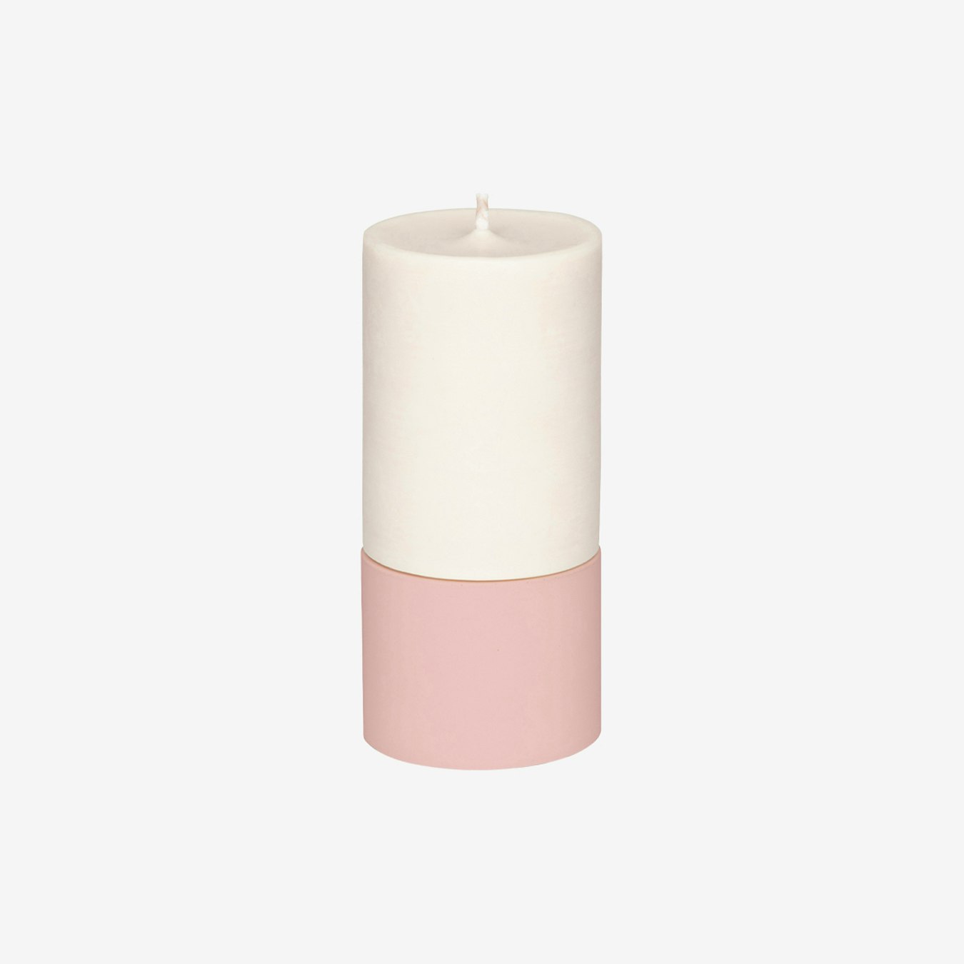 Mid Candle Set with Holder - Blush by Concrete & Wax