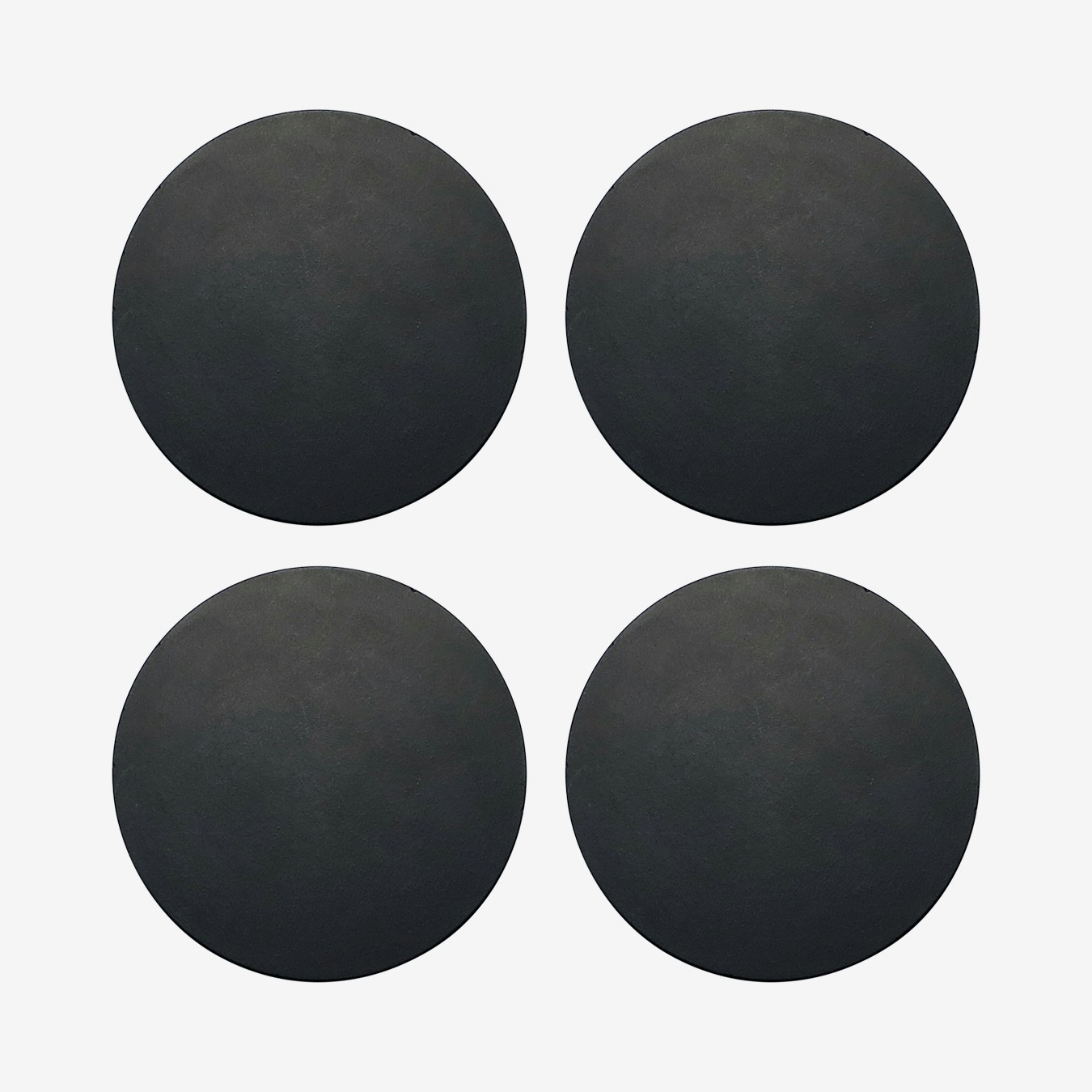 Concrete Coasters - Black - Set of 4 by Concrete & Wax