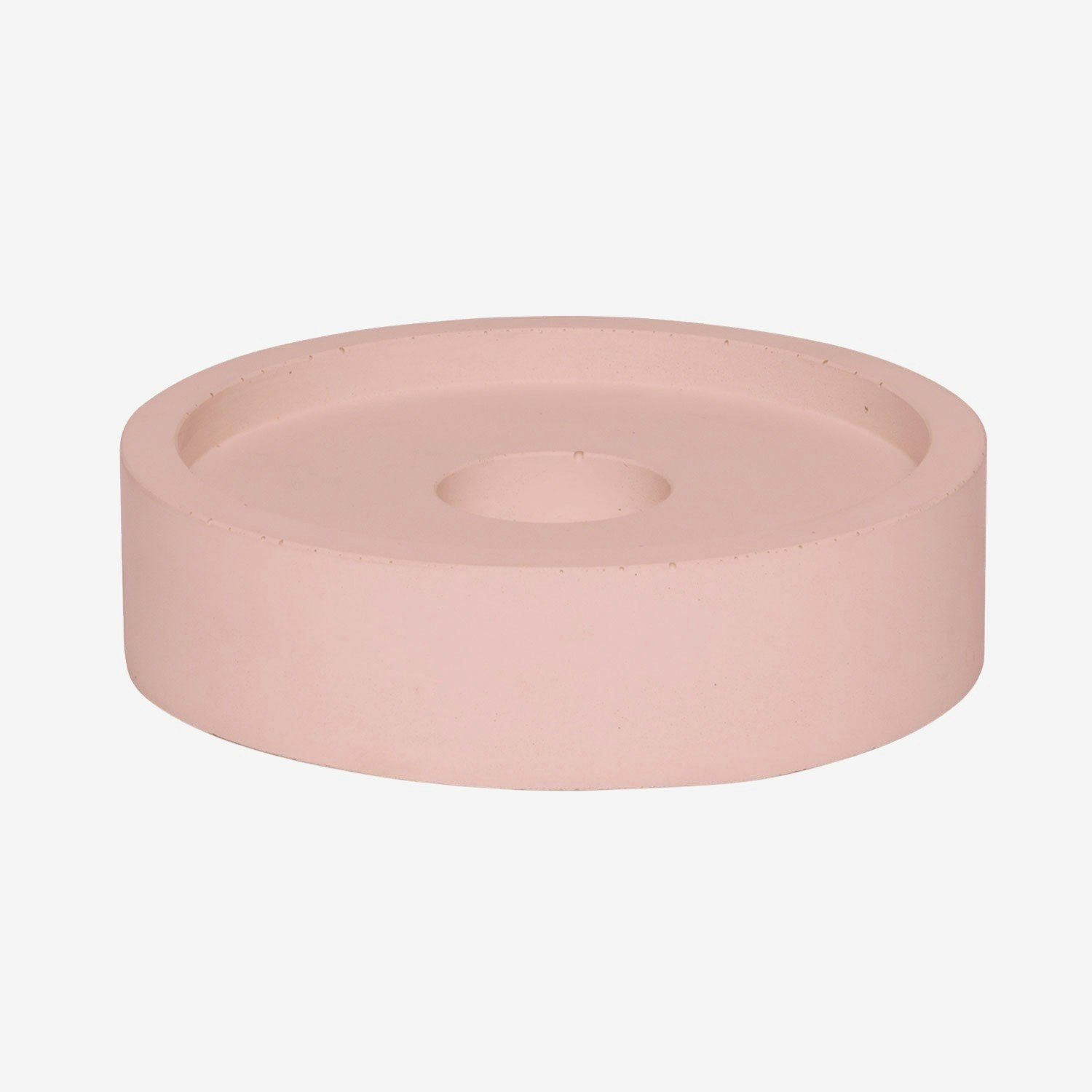 Candle Plate - Blush - Concrete by Concrete & Wax