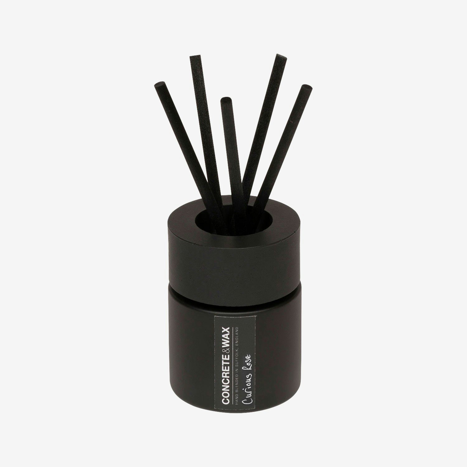 Reed Diffuser with Lid - Curious Rose - Concrete by Concrete & Wax