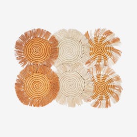 Flor Coaster - Natural - Set of 6