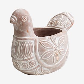 Terracotta Pot - Spotted Dove