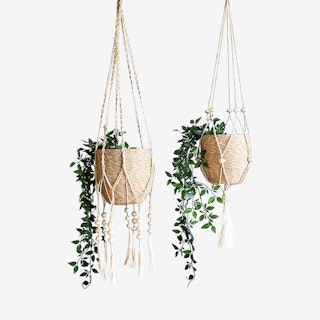 Fiora Plant Hanger - Natural - Set of 2