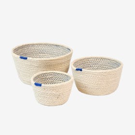 Amari Bowls - Blue - Set of 3