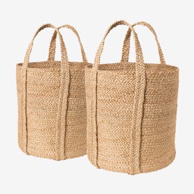 Kata Baskets with Handles - Natural - Set of 2