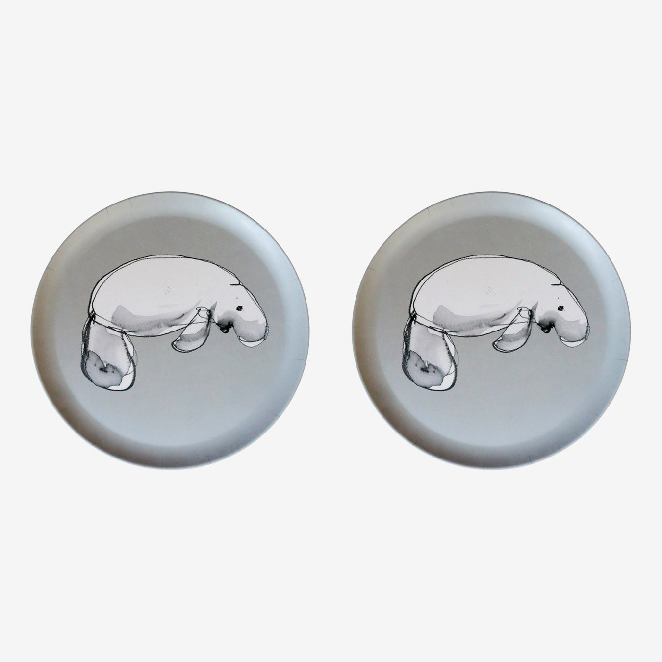 Dugong Plates - Set of 2 by Emilie O'Connor Homestore