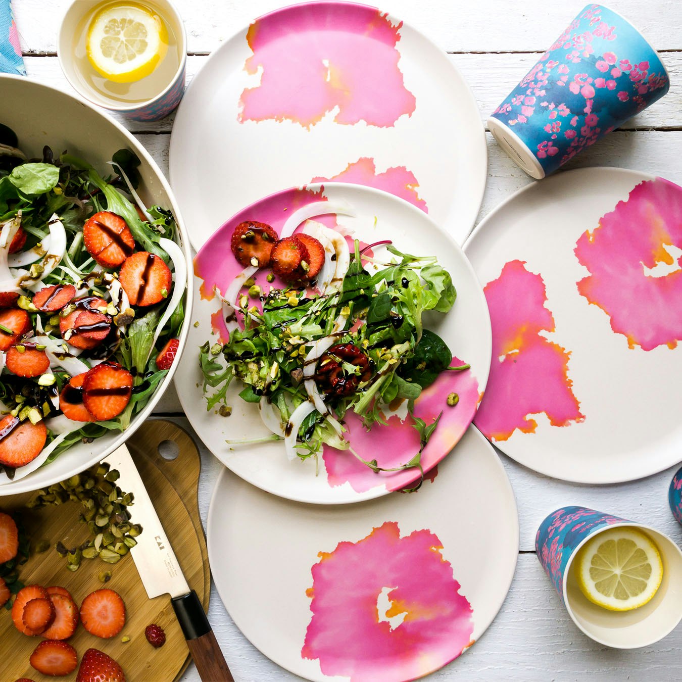 Coral Reef Plates - Set of 4 by Emilie O'Connor Homestore