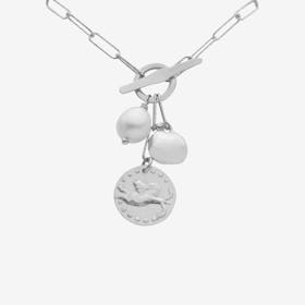 Amore Mio Medallion Necklace - Silver