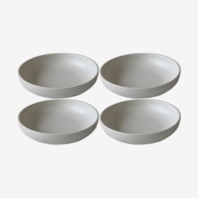 YOULHA Pasta Plate / Bowl - Matte White - Set of 4