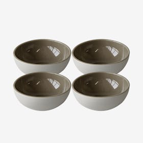 Dadasi Cereal Bowl - Matte White / Linen - Set of 4