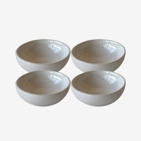 Dadasi Cereal Bowl - Matte White / Glazed White - Set of 4