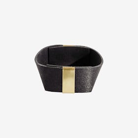 Basket - Pure Black - Brass & Rubber