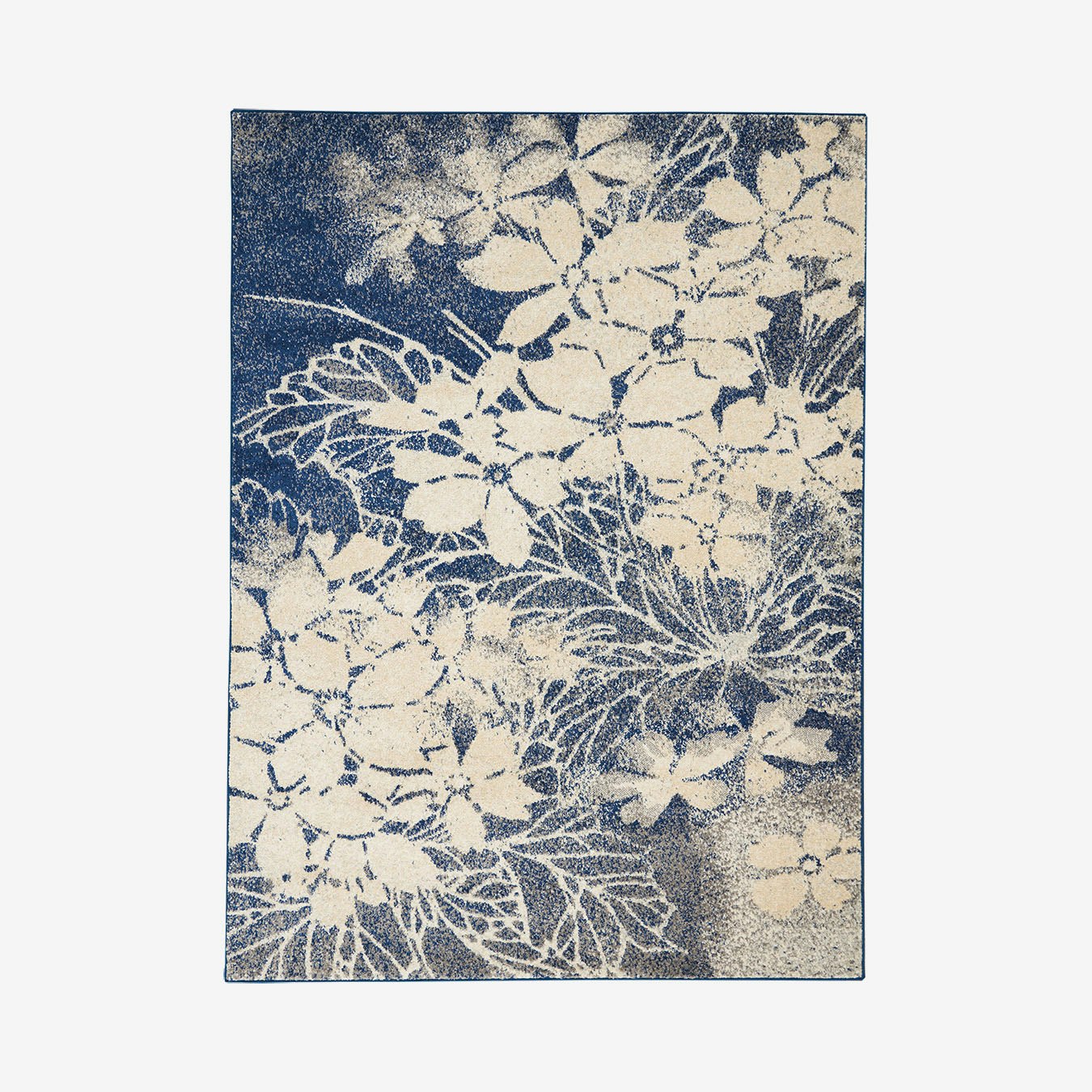 Tranquil Area Rug Navy Beige By Nourison Fy