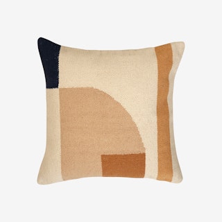 Earth Geometric Handcrafted Throw Pillow Cover