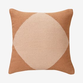 Diamond Accent Pillow - Rust