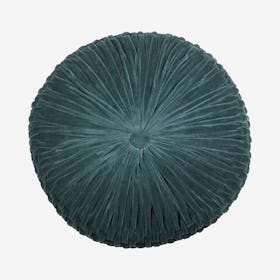 Velvet Round Cushion Cover  - Evergreen