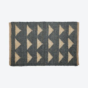 Triangle Doormat - Dusk / Gold - Jute