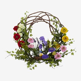 Spring Floral Wreath - Assorted