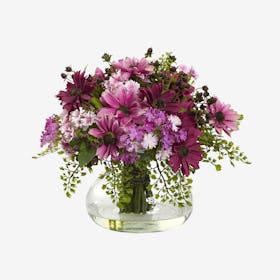 Mixed Daisy Flower Arrangement - Pink