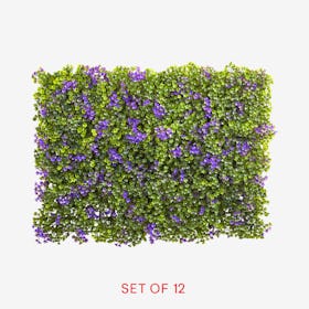 Clover Mats - Green / Purple - Set of 12