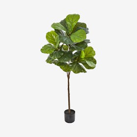 Fiddle Leaf Artificial Real Touch Tree - Green