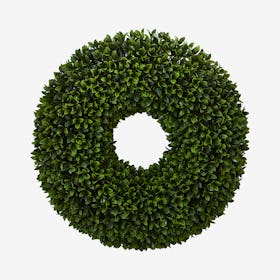 Boxwood Artificial Wreath - Green