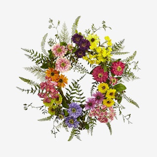 Mixed Floral Wreath - Assorted