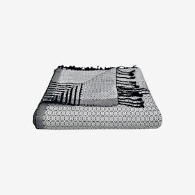 Cambodia Tapestry Throw - Silver