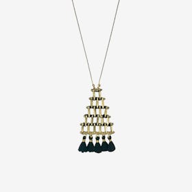 Kai Pyramid Necklace - Black