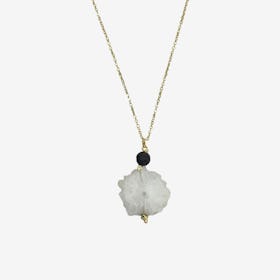 Lava Necklace - White - Quartz