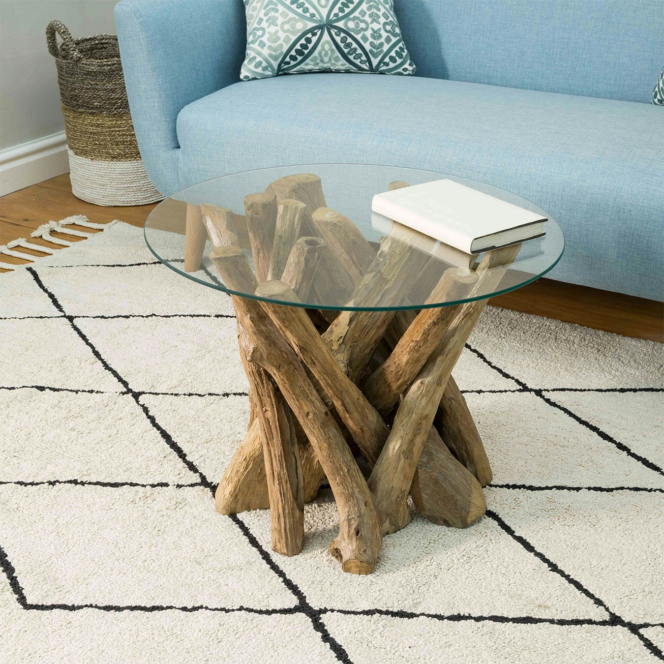 Leivi Round Lamp Table by BB Home