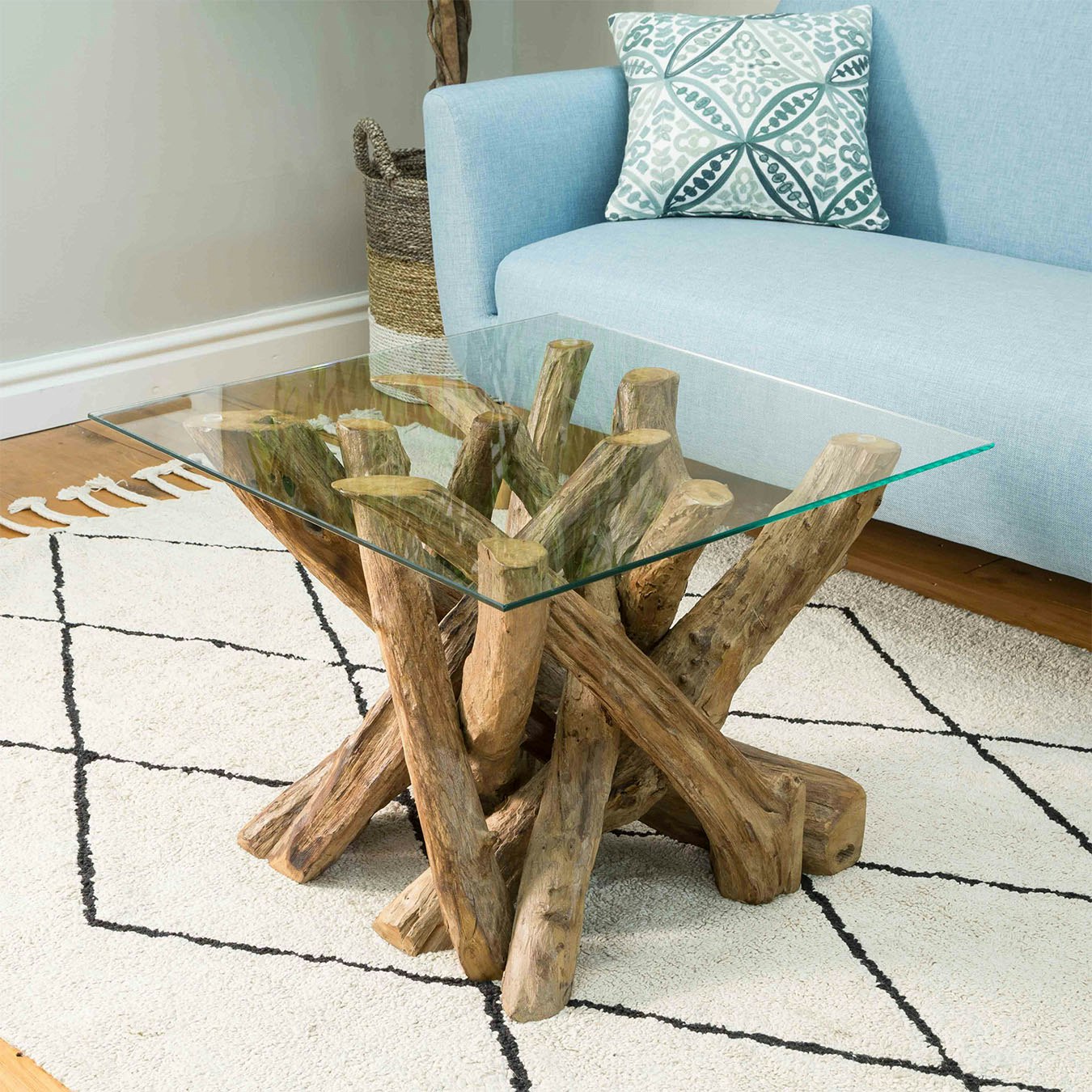 Leivi Square Lamp Table by BB Home