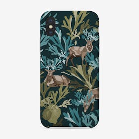 Stags In The Fern Jungle Phone Case