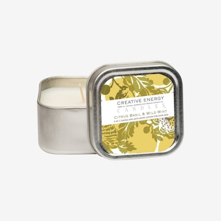 Tin Scented Candle - Citrus Basil & Wild Mint