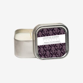 Tin Scented Candle - French fig & Amber
