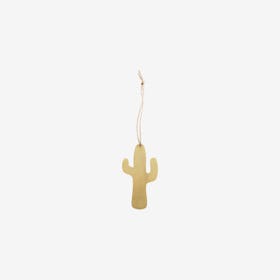 Cactus Ornament - Brass